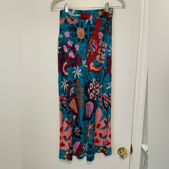 🦋FARM RIO FOR ANTHROPOLOGIE GABRIELA knit MAXI SKIRT XS - Picture 12 of 16